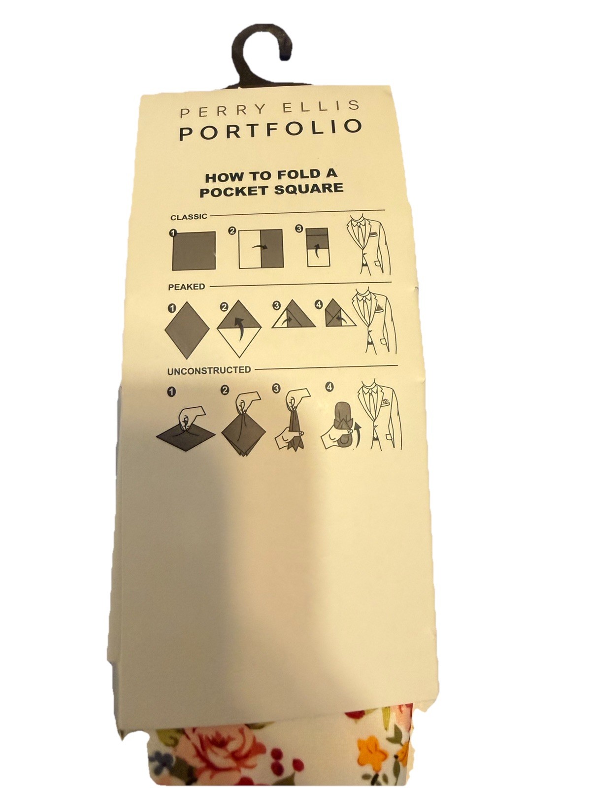 Perry Ellis Portfolio Necktie And Pocket Square Set