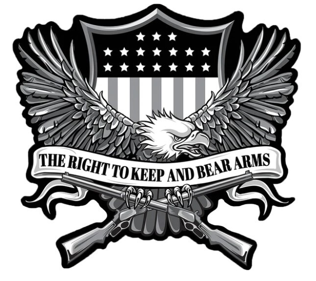 NEW LETHAL THREAT RIGHT TO BEAR ARMS EAGLE EMBROIDERED PATCH 11.25"x12" LT30184