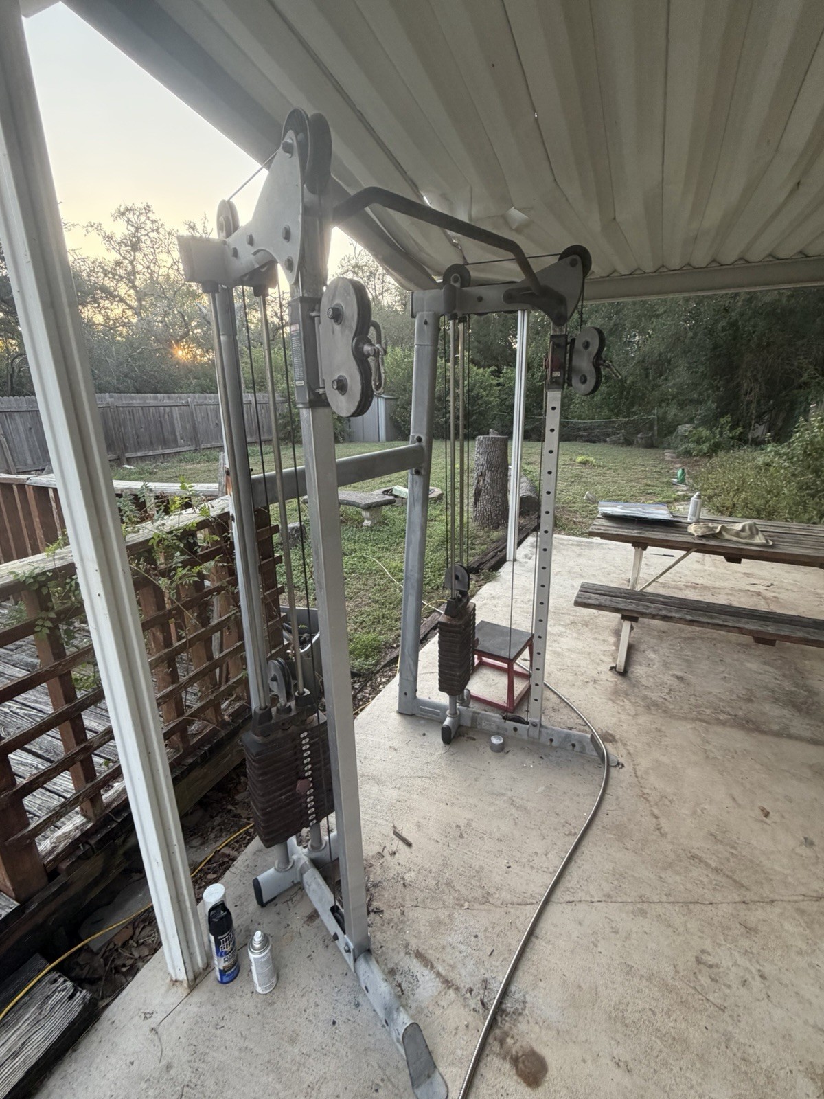 Commercial Dual Adjustable Pulley Functional Trainer Cable Machine + Attachments