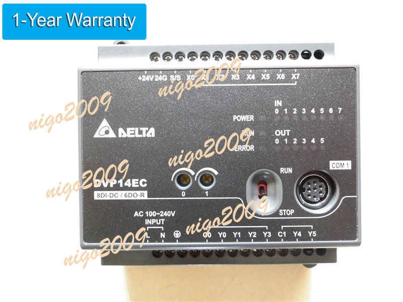 DVP14EC00R3 Delta EC3 Series Standard PLC DI 8 DO 6 Relay 100-240VAC new in box