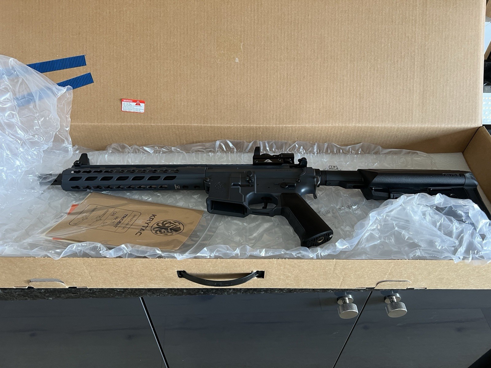 KRYTAC TRIDENT MKII CRB COMBAT GREY ELECTRIC AIRSOFT IN BOX