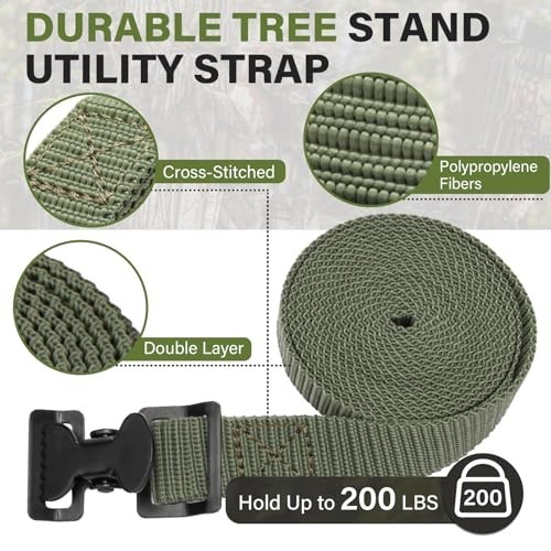 Utility Straps for Tree Stands - Climbing Stand Stabilizer & Backpack Straps - 2