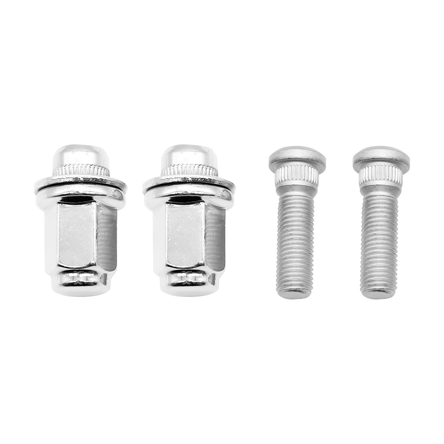 HZEL M12 x 1.5 Chrome Car Wheel Lug Stud Nut Set, 4PCS OEM# 90942-01058 Anti-...