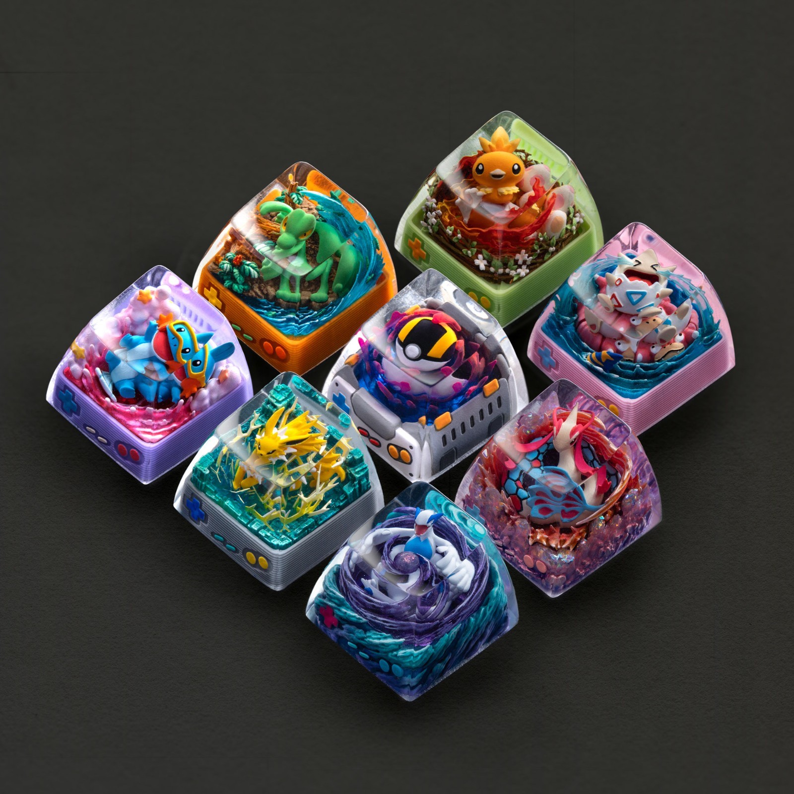 S-Craft Artisan Pokemon Keycaps from Batch 9 (2023) - New/Unused/Unmounted