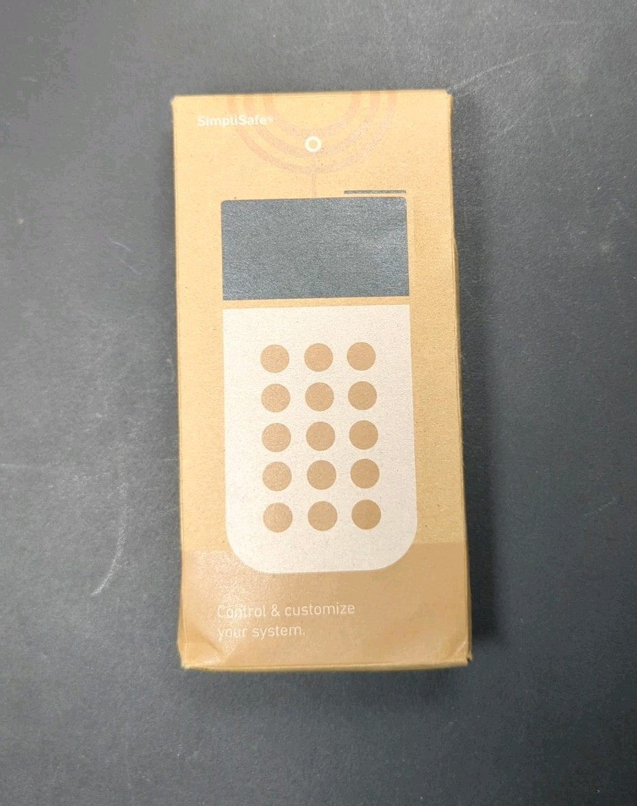 SimpliSafe SSKP3-W Keypad White Wireless Touch-to-Wake Smash Safe
