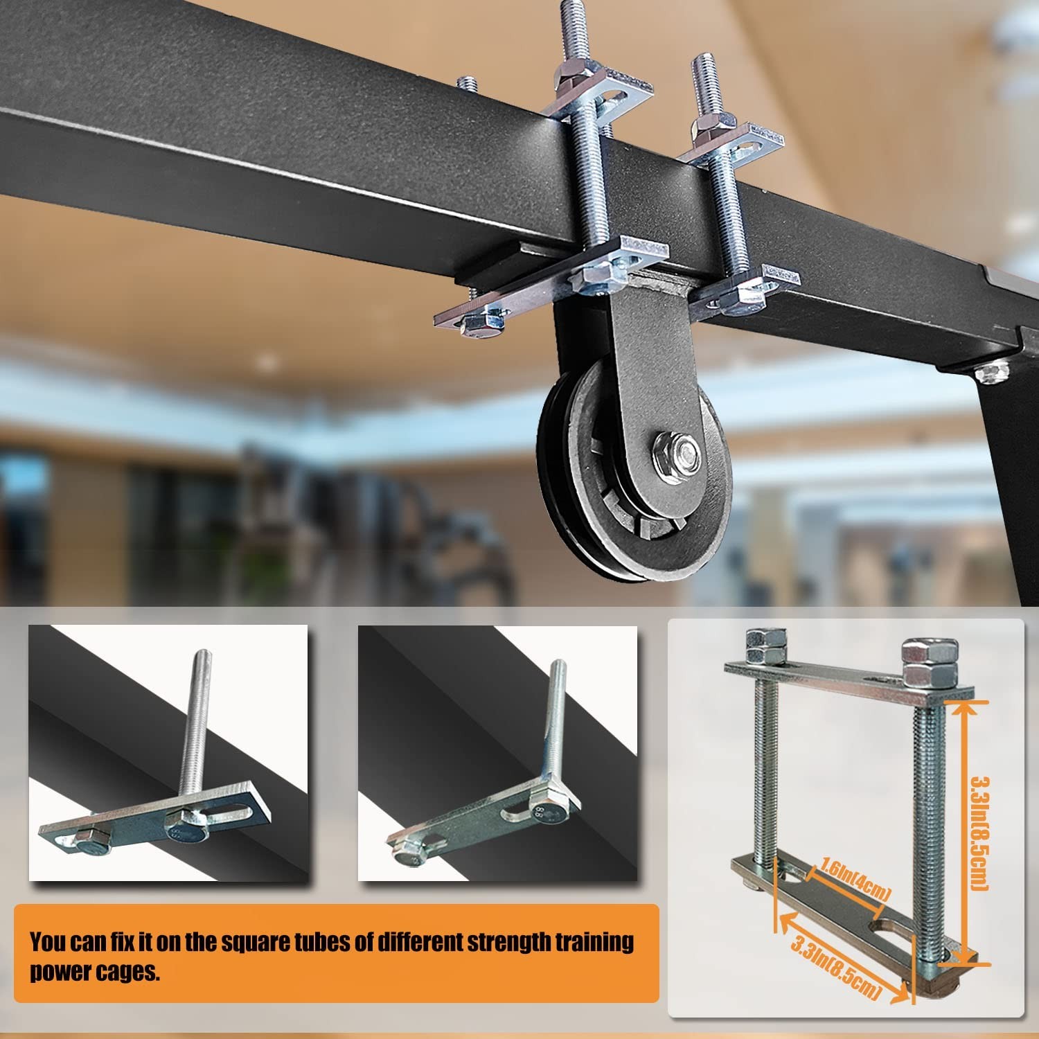KORIKAHM Power Rack Pulley Attachment, LAT Pulldown Machine - Cable & Weight ...