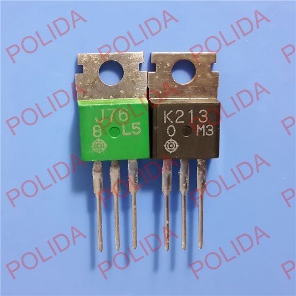 1pair Transistor HITACHI TO-220 2SJ76/2SK213 J76/K213 100% Genuine and New