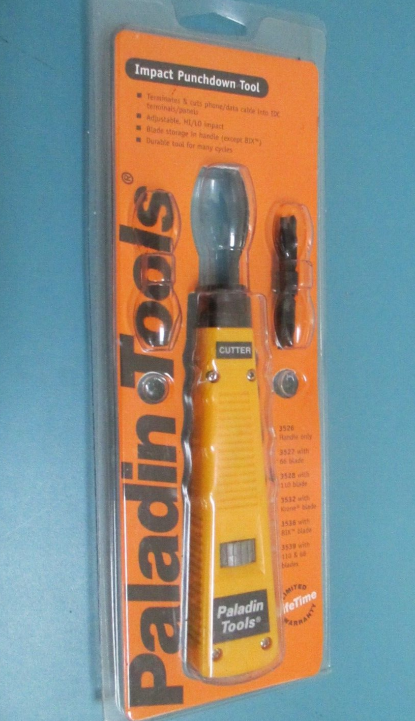 PALADIN TOOLS 3528 IMPACT PUNCHDOWN TOOL WITH 110 BLADE NEW NIP