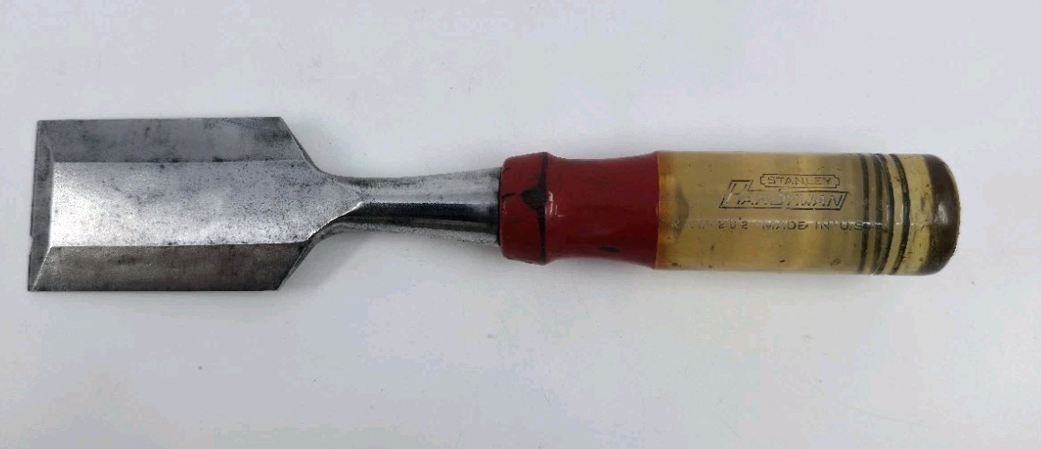 Vintage STANLEY Handyman Chisel 1 1/2" H1252 7.75" Long Used USA