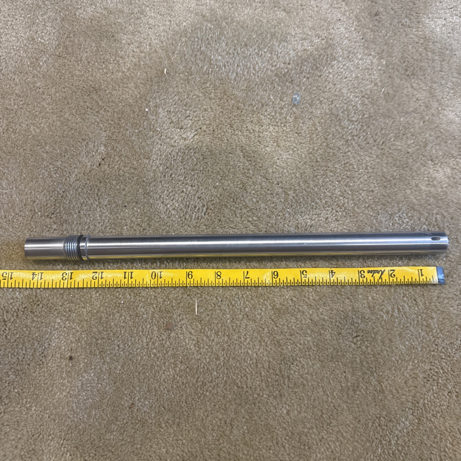 12” Brushed nickel Paintball Marker Barrel
