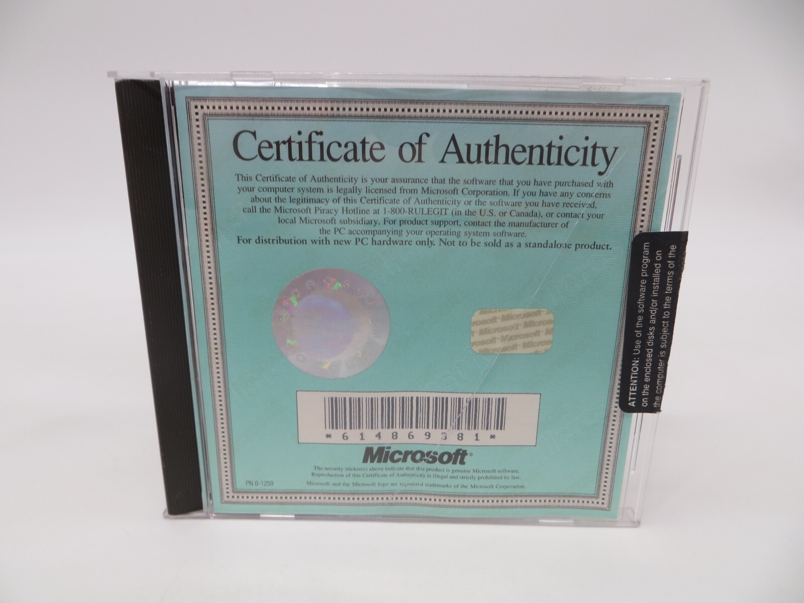 Microsoft Cinemania '95 CD-ROM 600240EM Computer Disc