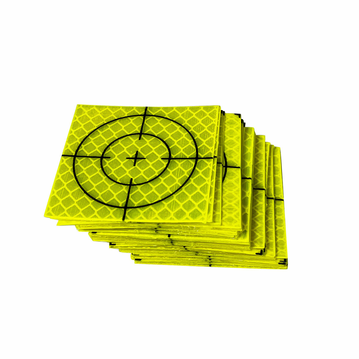 New 100pcs Super Power Green Reflector Sheet 50x50mm Reflective Tape Target