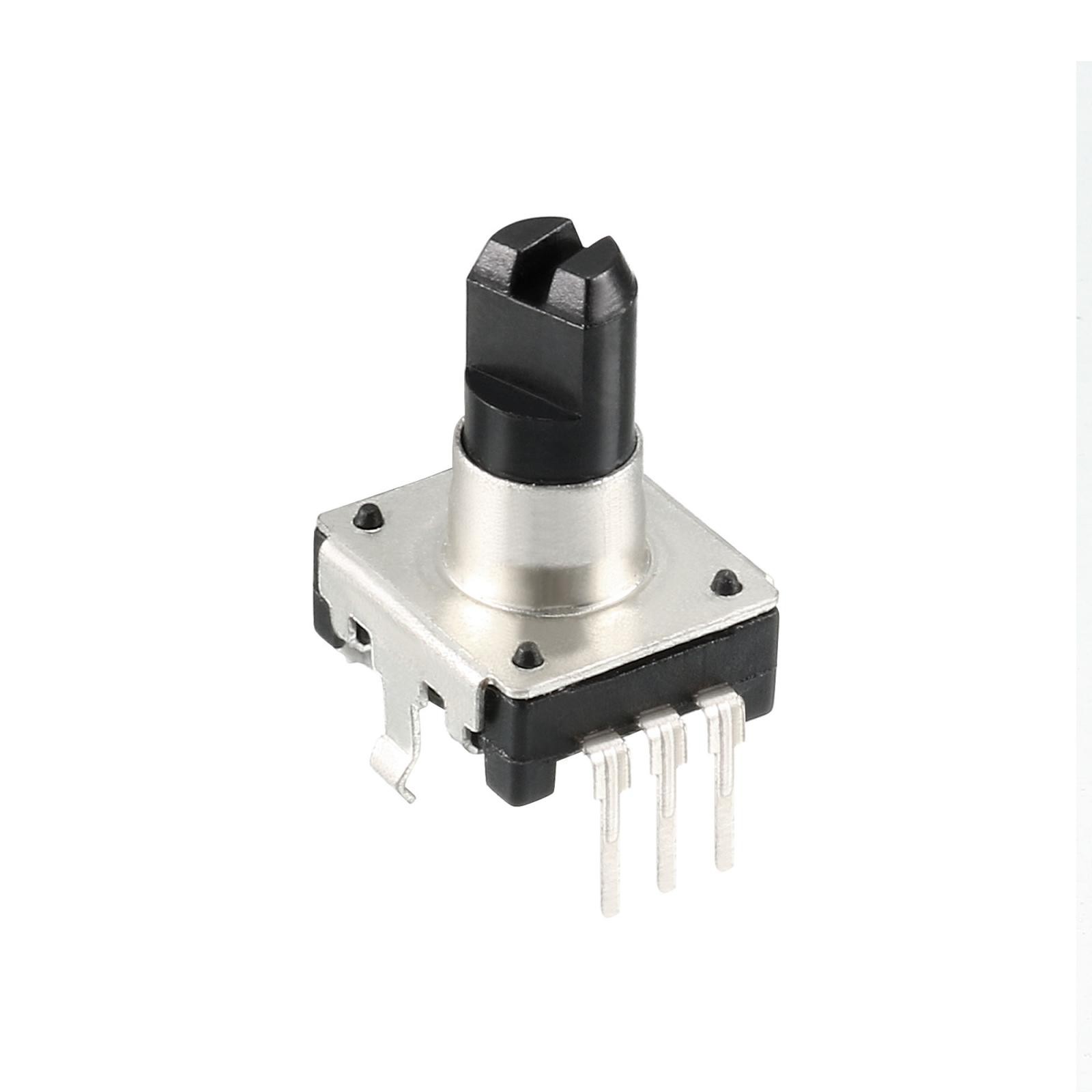 360 Degree Rotary Encoder Code Switch Digital 5 Pins 14.3mm D-Shaft 5pcs