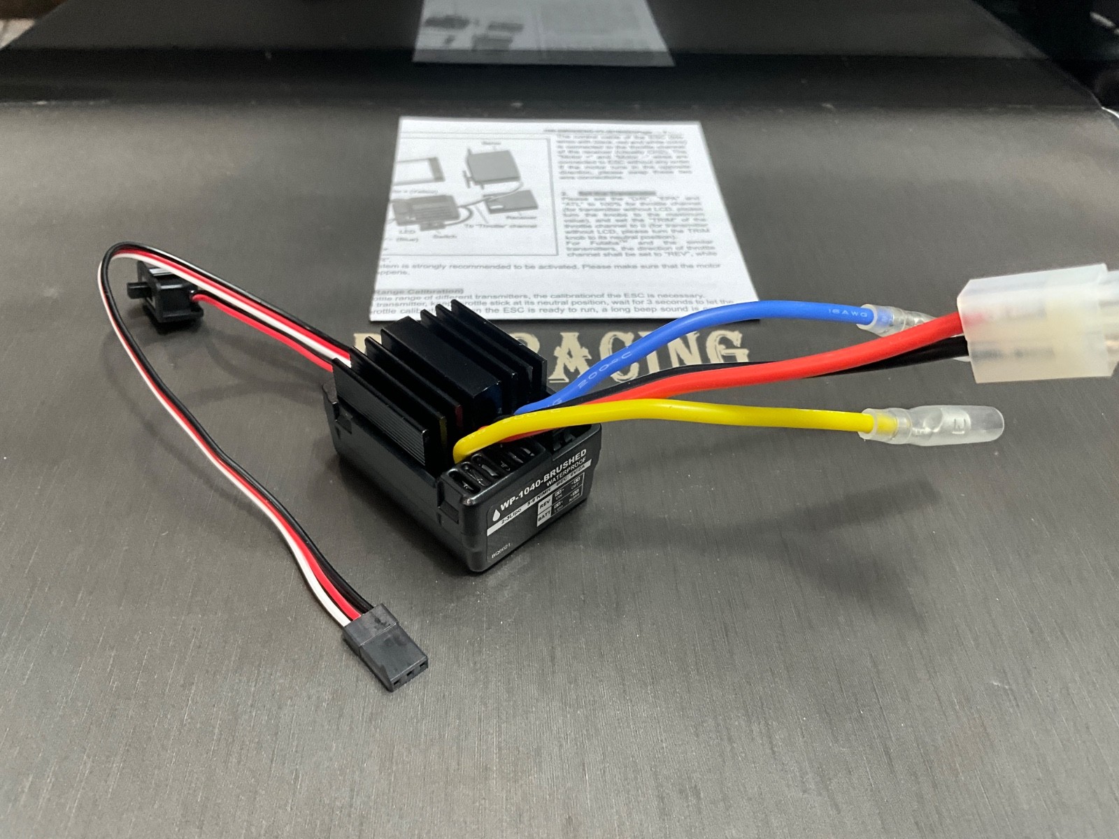 WP-1040 Waterproof 1/10 RC Car Truck Brushed ESC For 1:10 540 550 Tamiya Motor