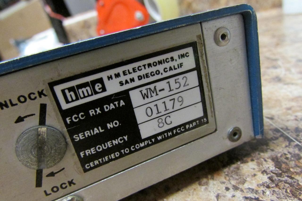 Vintage HME HM Electronics WM-152 Portable Audio Microphone Processor