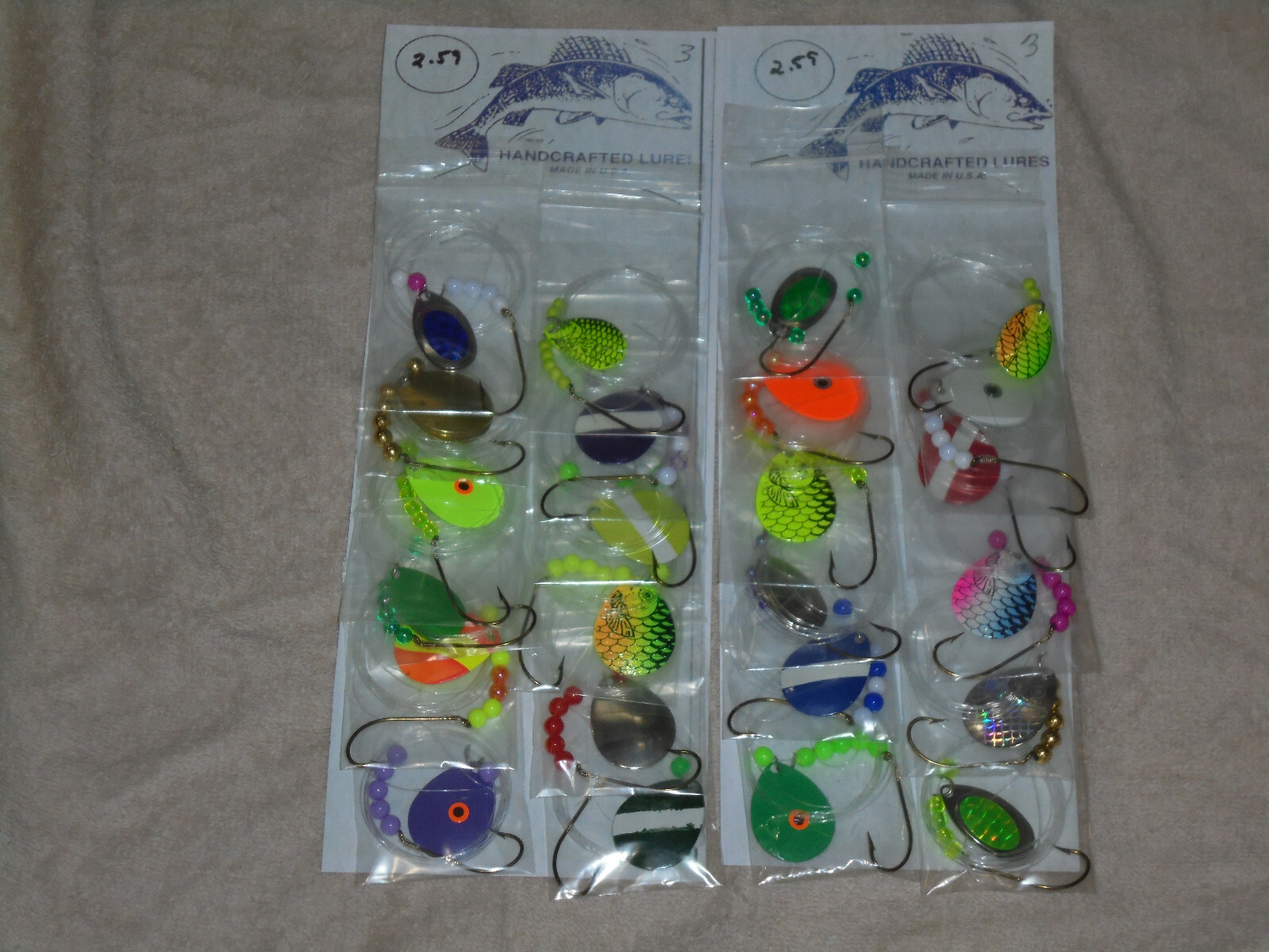 WALLEYE PIKE/BASS/RIGS FISHING LURES/WORM HARNESS/LEECH/MINNOW/SPINNER NEW 24