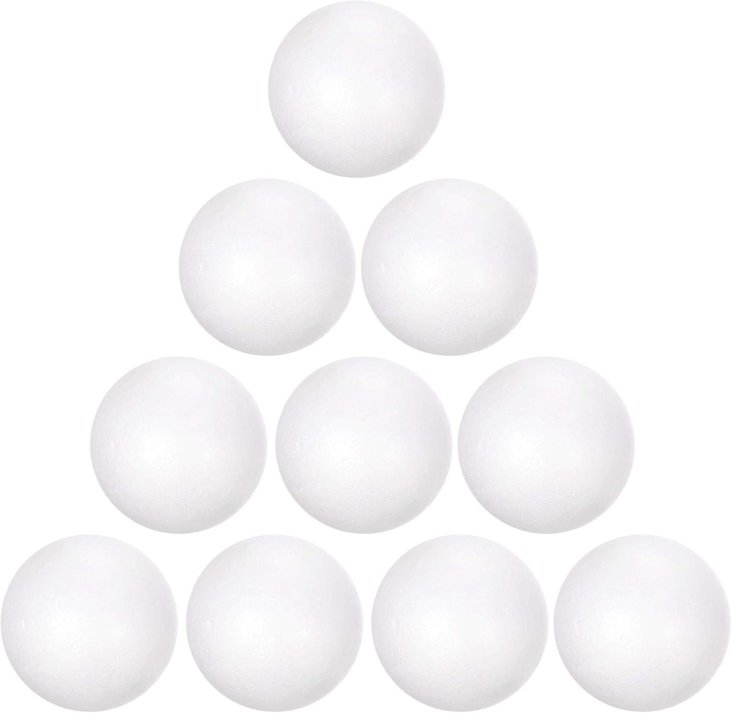 12Pcs 2" White Polystyrene Foam Balls Smooth round Solid Ball for Crafts, Art, D