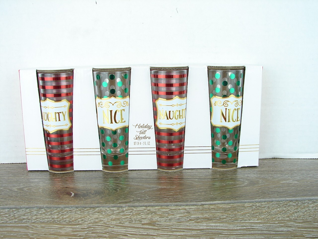 HOLIDAYS Tall Shooters SET OF FOUR NEW IN BOX TMD HOLDINGS