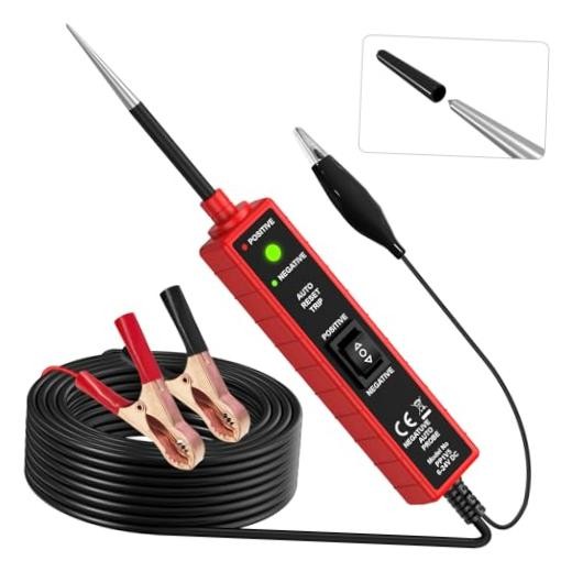 Power Circuit Probe Tester Automotive, 6V-24V DC Car Test Light CC0361-Red