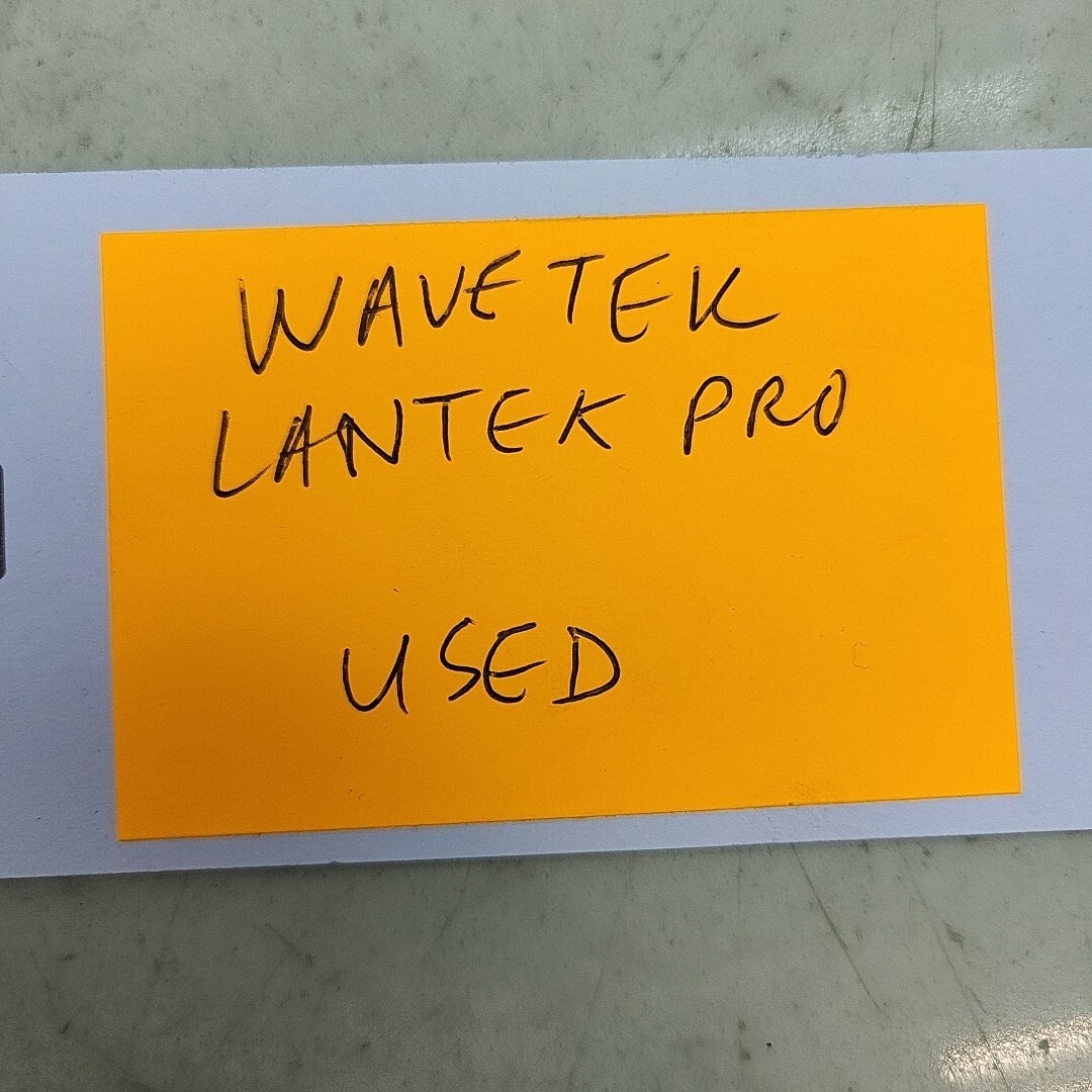 Wavetek Lantek Pro & Lantek Pro XL 100 MHZ LAN Cable Testers Used Untested