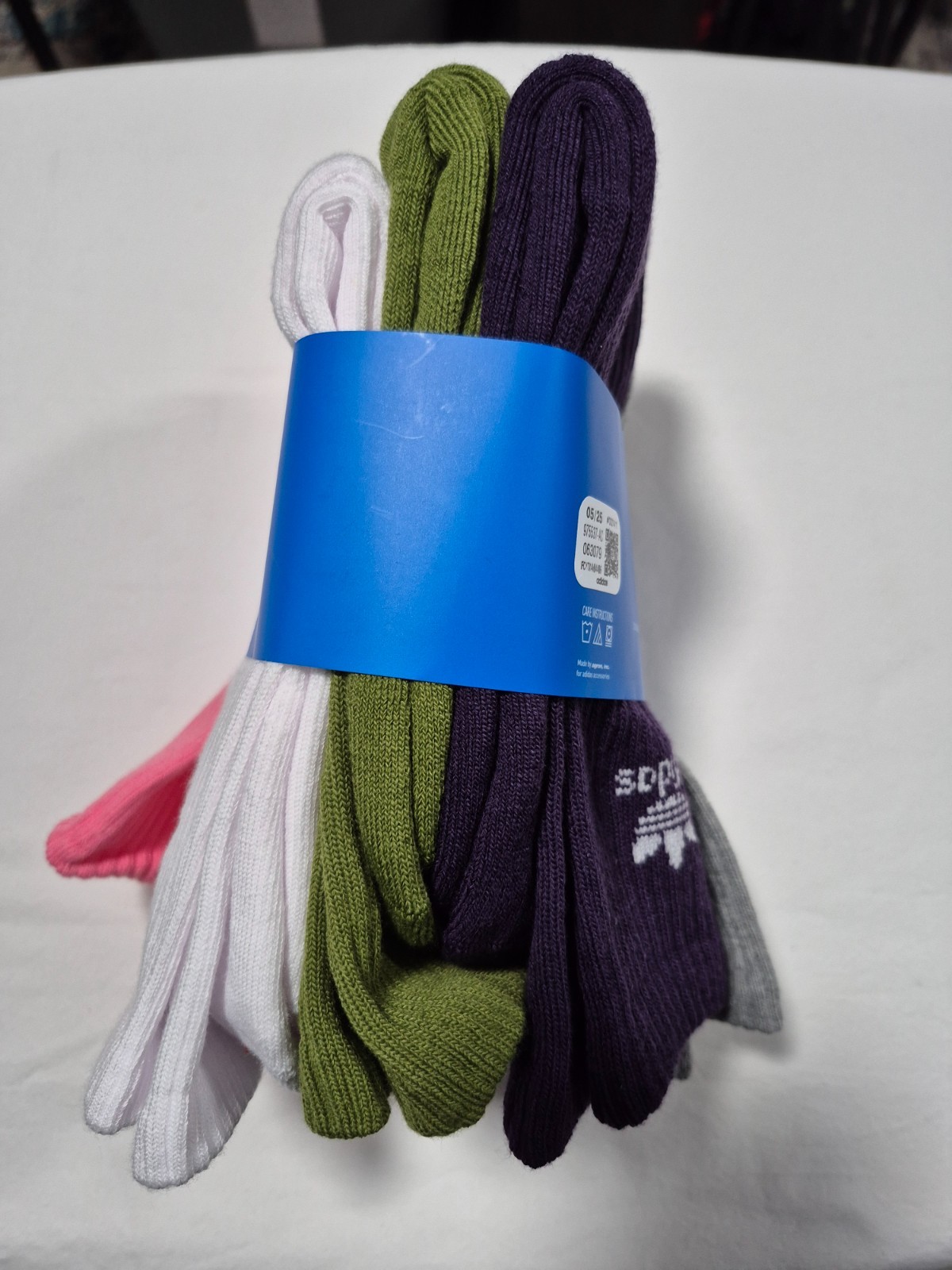 Adidas Mens Sports Training Athletic -Crew Socks 6 Pairs SZ 8-12 Multi Color