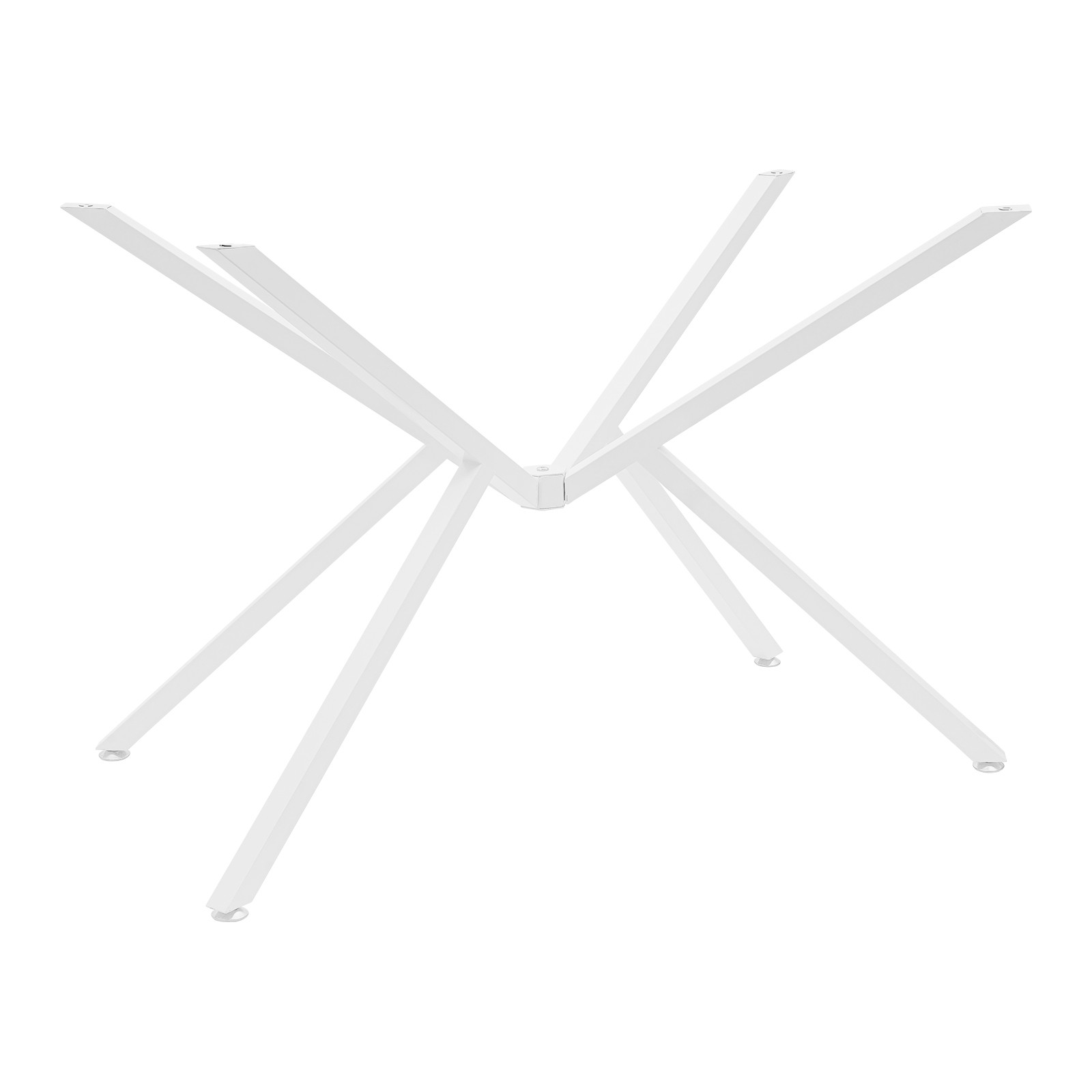 Modern Metal Table Legs - Adjustable Crossed-Leg Design for Furniture