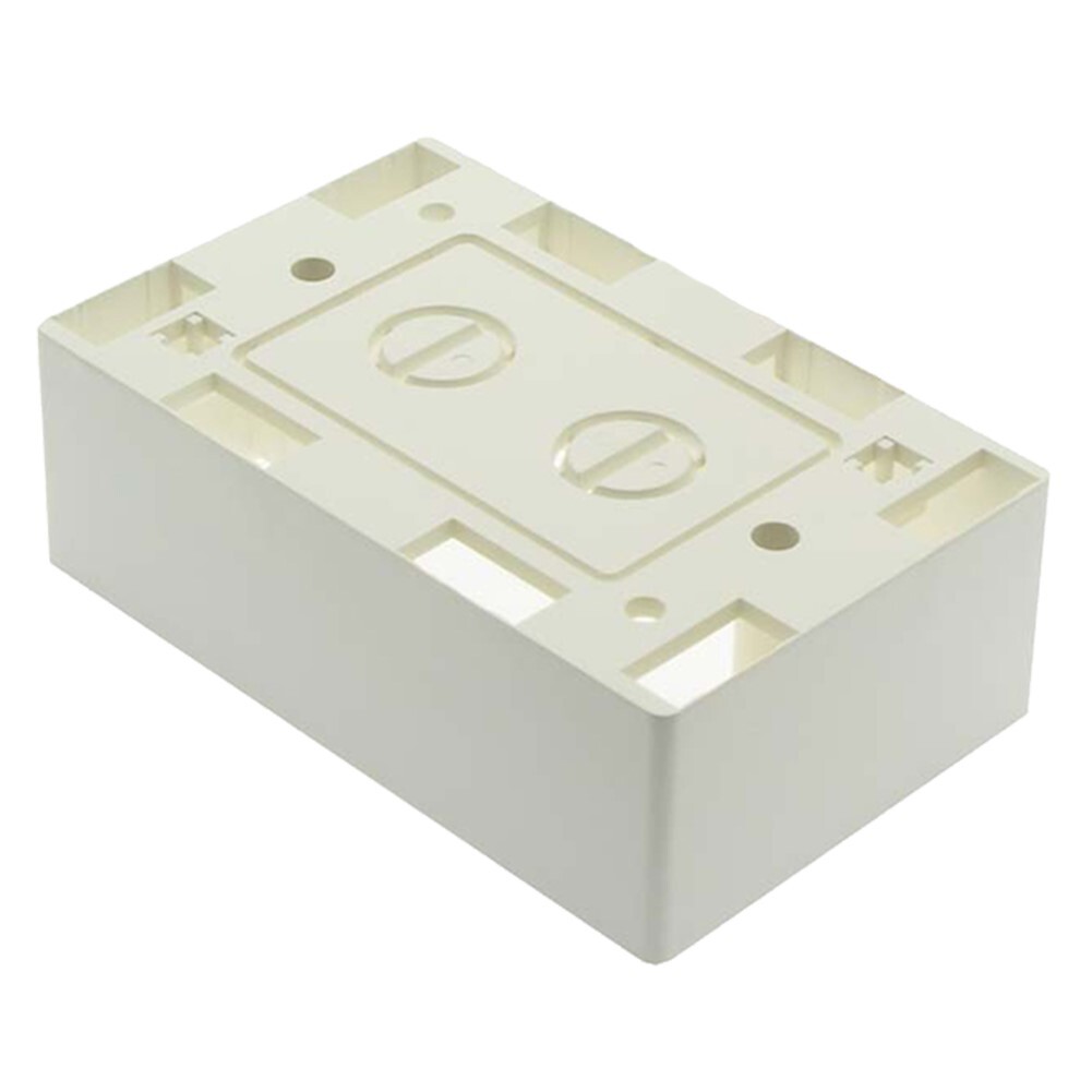 Single Gang White Plastic Surface Mount Junction Box For Wall Plate