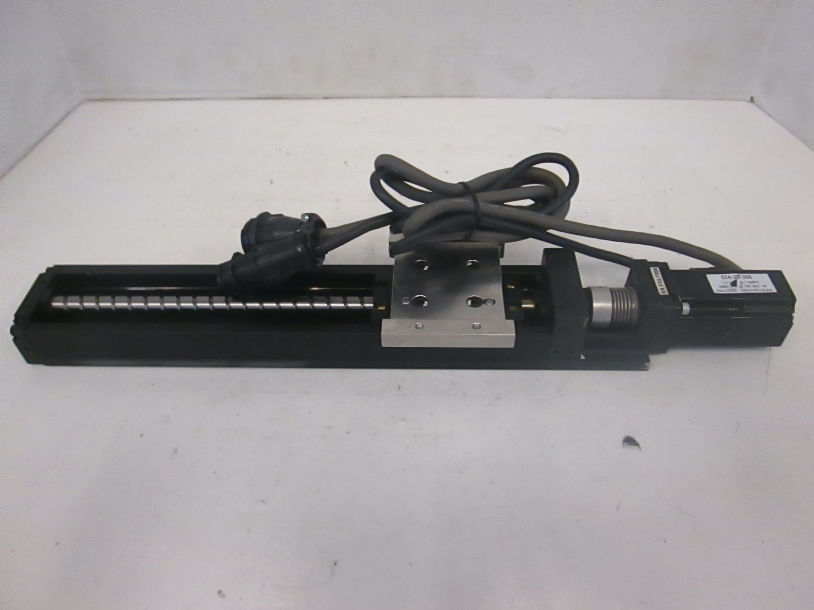 NSK Linear Actuator Assy w/ SimpleServo 524-20-306 Servo Motor, Used