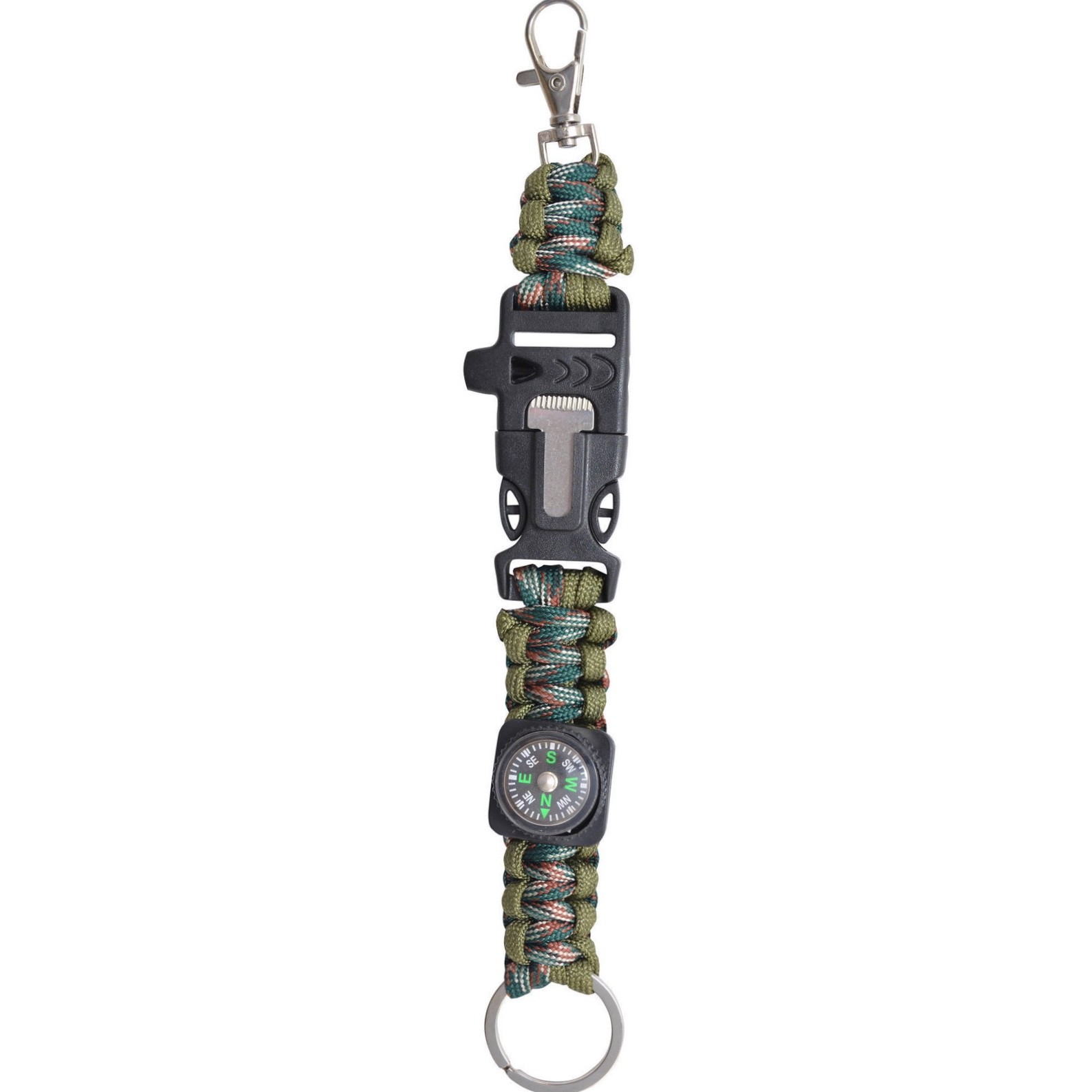 Camillus Nimble 6.5" Survival Knife Set Keychain Whistle Compass Firestarter