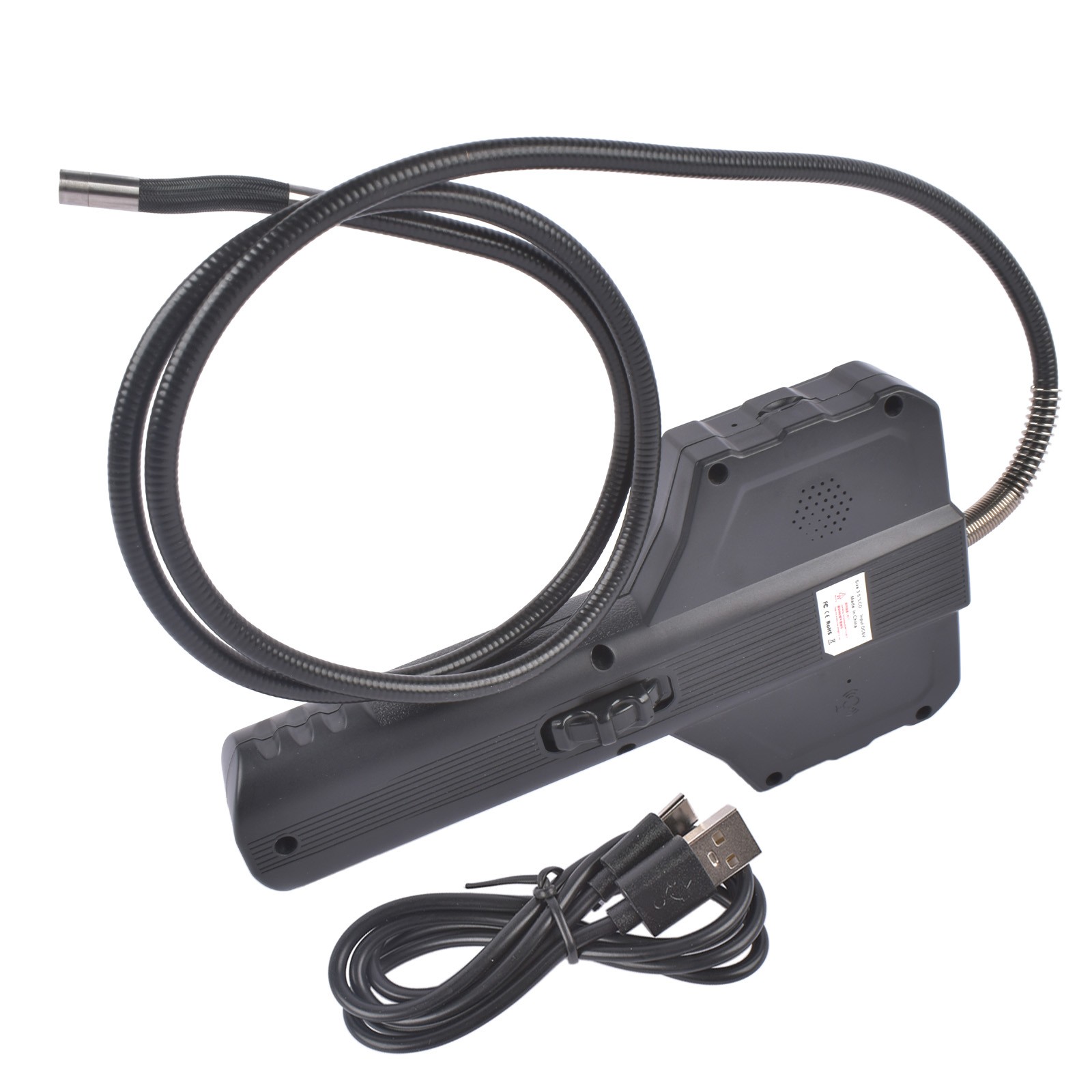 Two-Way 210° Inspection Borescope Adjustable LED Lights LCD Display Waterproof
