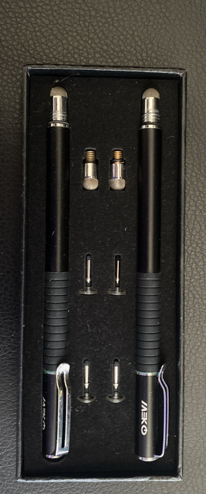 Meko High Sensitivity Stylus with Tips Black New Open Box