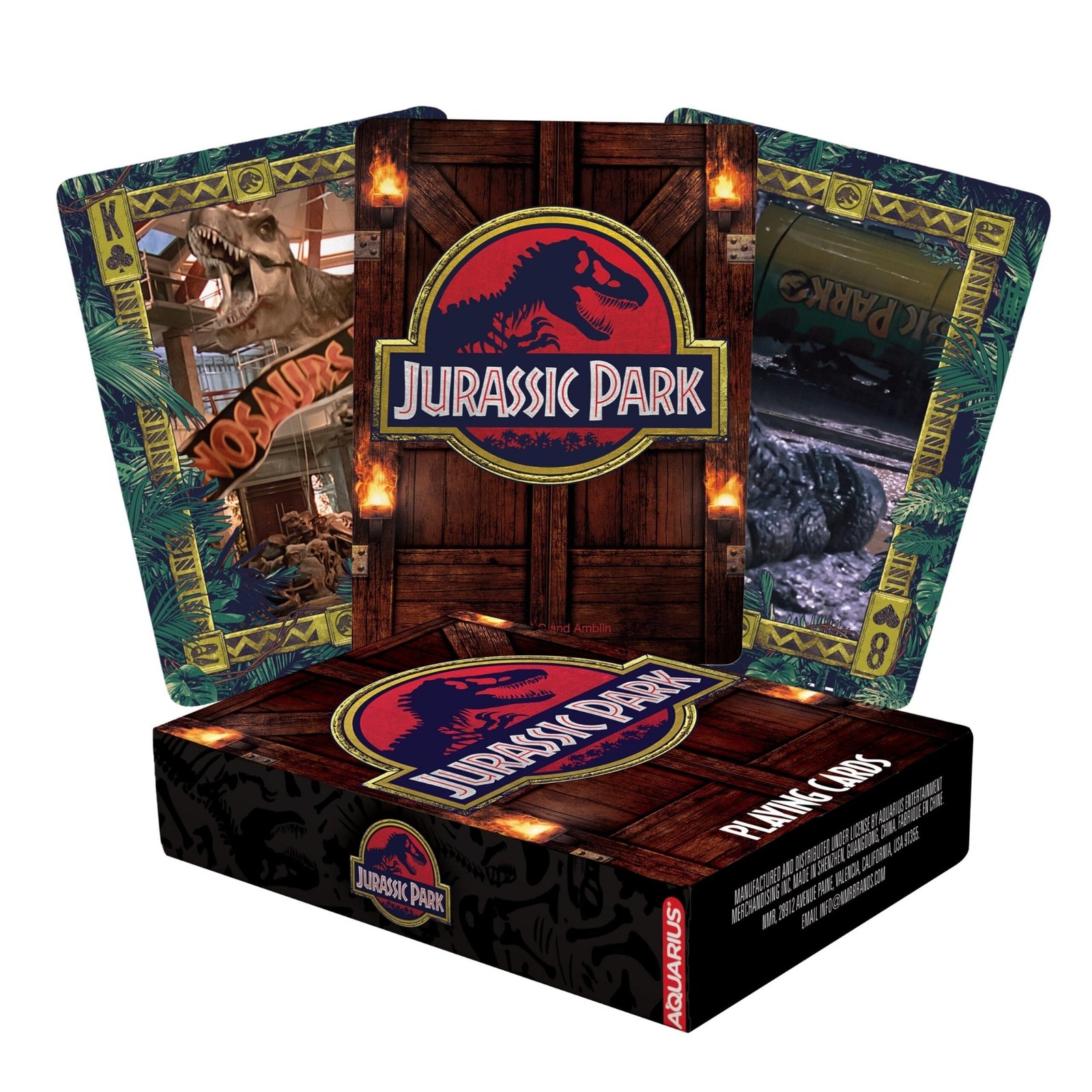 Jurassic Park Movies Photo Illustrated Poker Size Set of Playing Cards SEALED