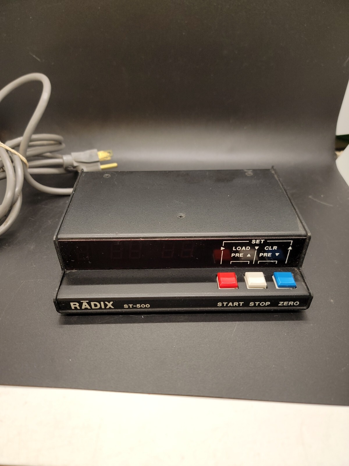 Studio timer Start, Stop, and Zero buttons Radix ST-500 Tested Good