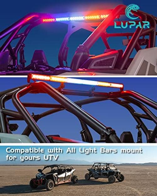 UTV Chase Lightbars C-Clamp Mounting Bracket Universal Fits 1.75" - 2 Inch