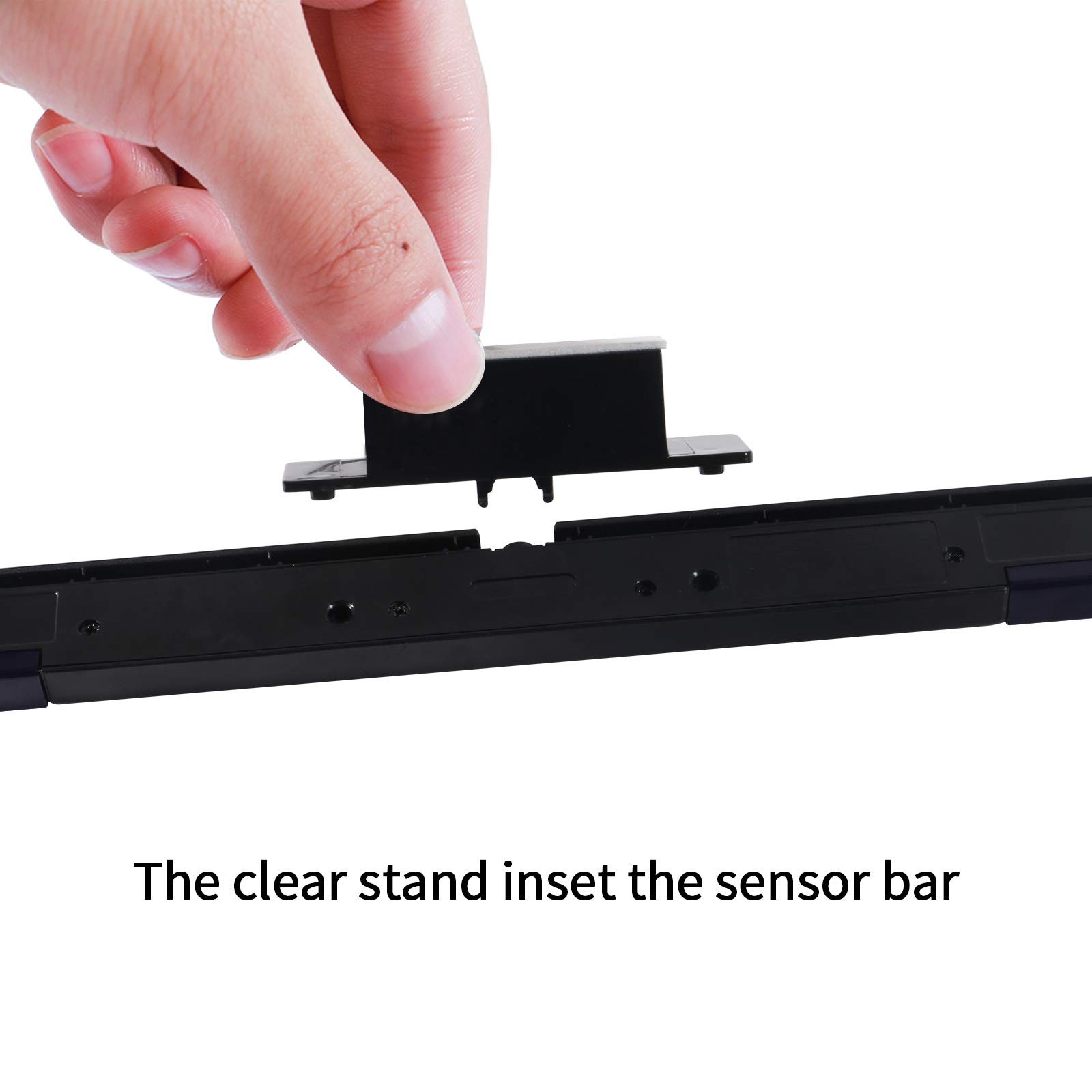 Aokin USB Sensor Bar for Wii, Replacement Wired 9.5 inches, 2.Black
