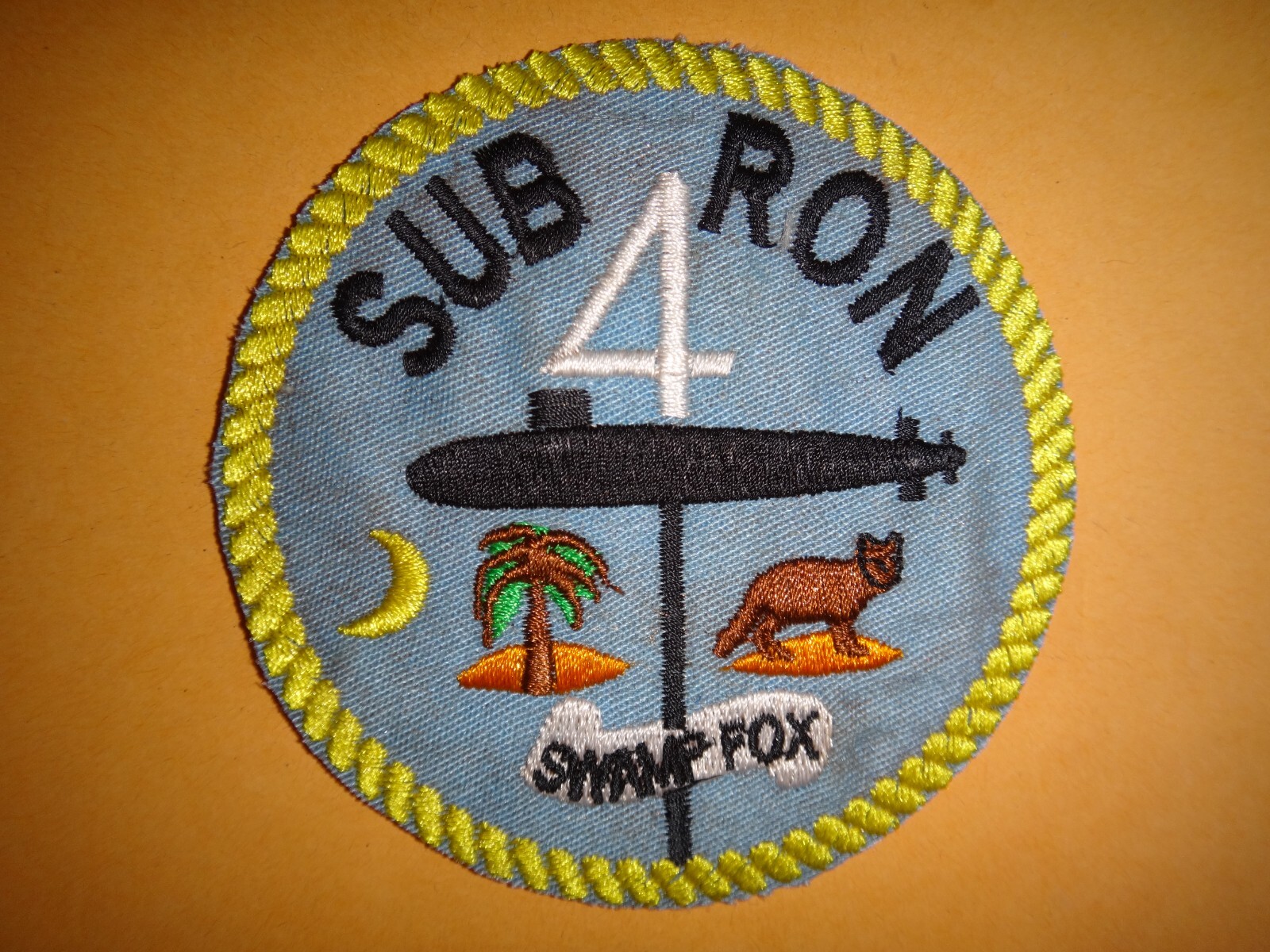 Vietnam War US Navy Submarine Squadron Four SUBRON 4 SWAMP FOX Patch