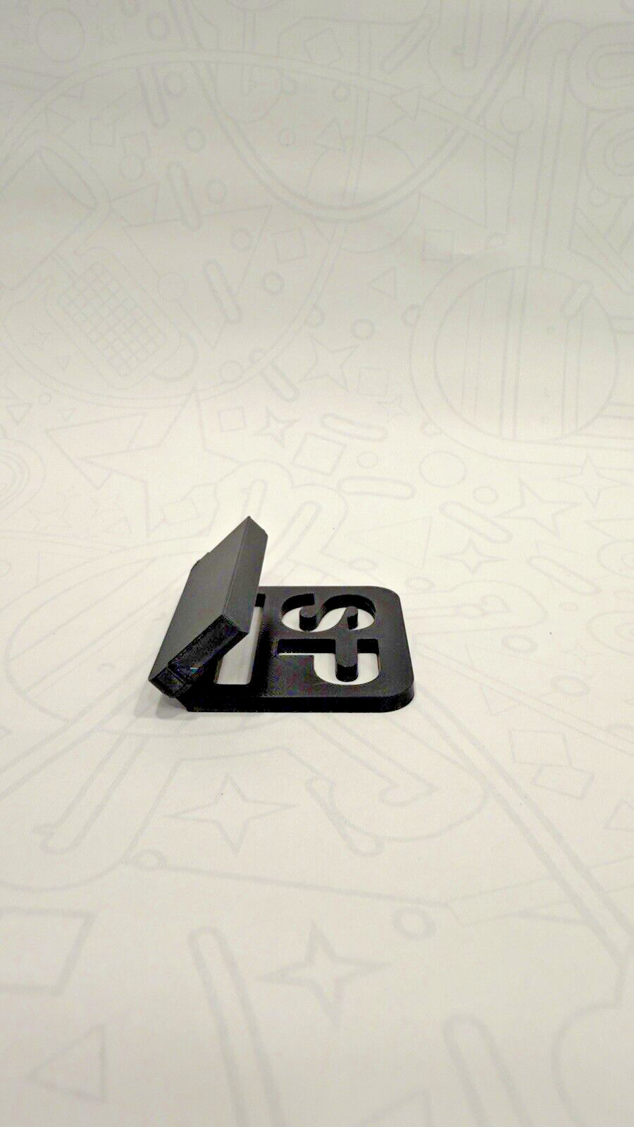 Gameboy Advance SP "invisible" Console Stand minimalist black display on shelf