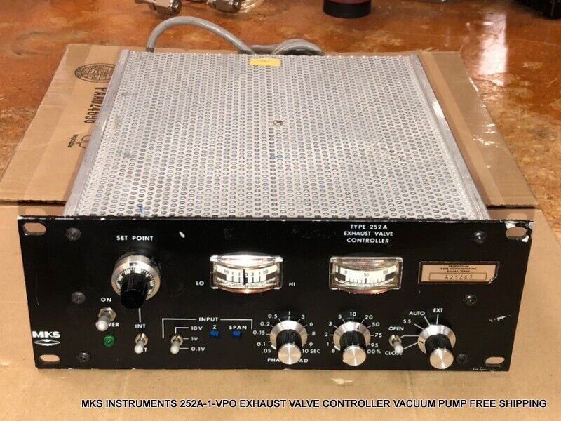 MKS INSTRUMENTS 252A-1-VPO EXHAUST VALVE CONTROLLER VACUUM PUMP FREE SHIPPING