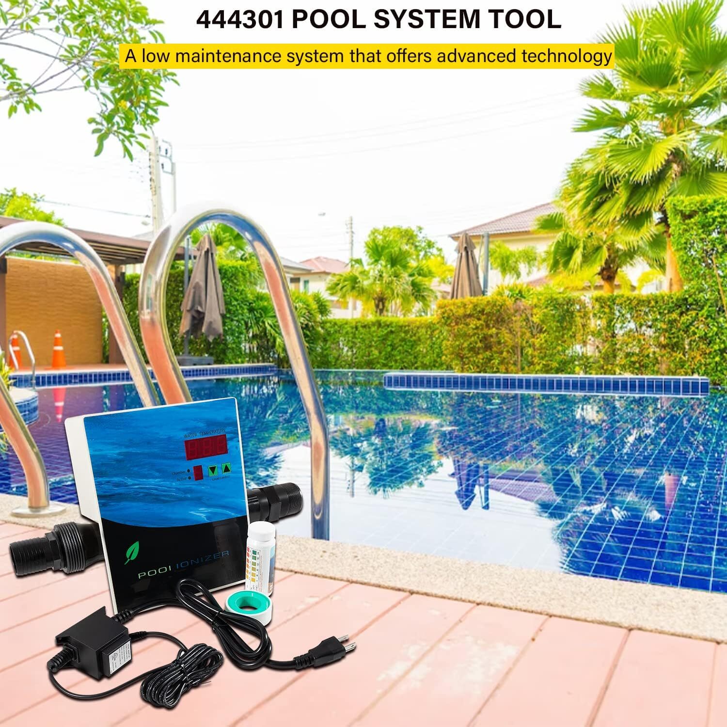 444301 Pool Ionizer Complete Swimming Pool Care Sanitation System Tool Replace