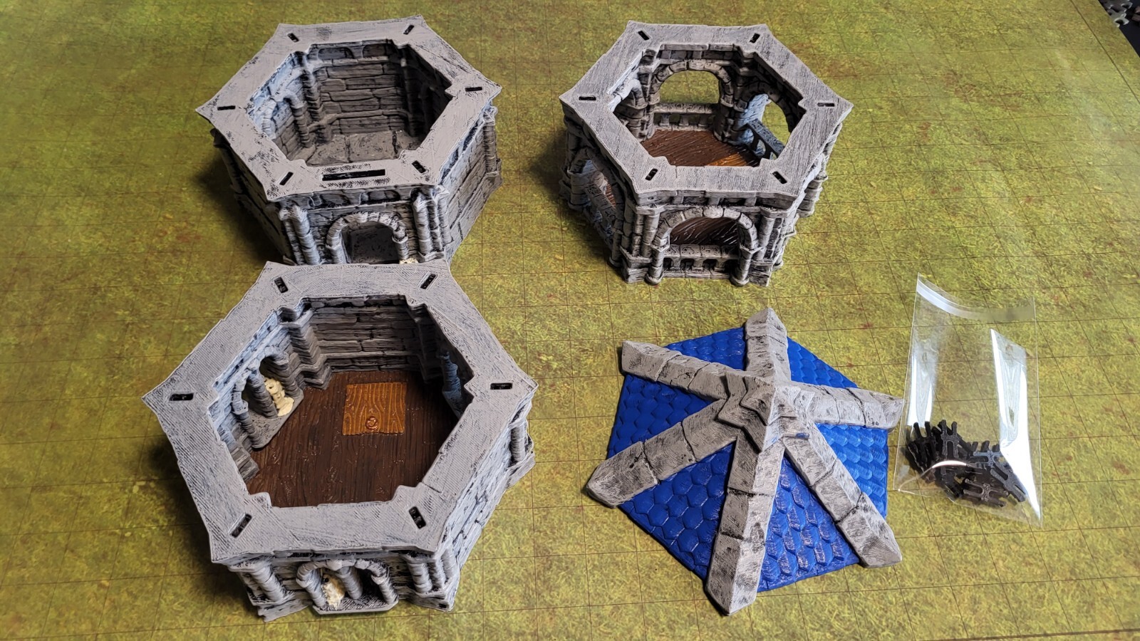 (1) D&D Tower FULLY PAINTED Dungeons & Dragons/Pathfinder Scenery (28mm)