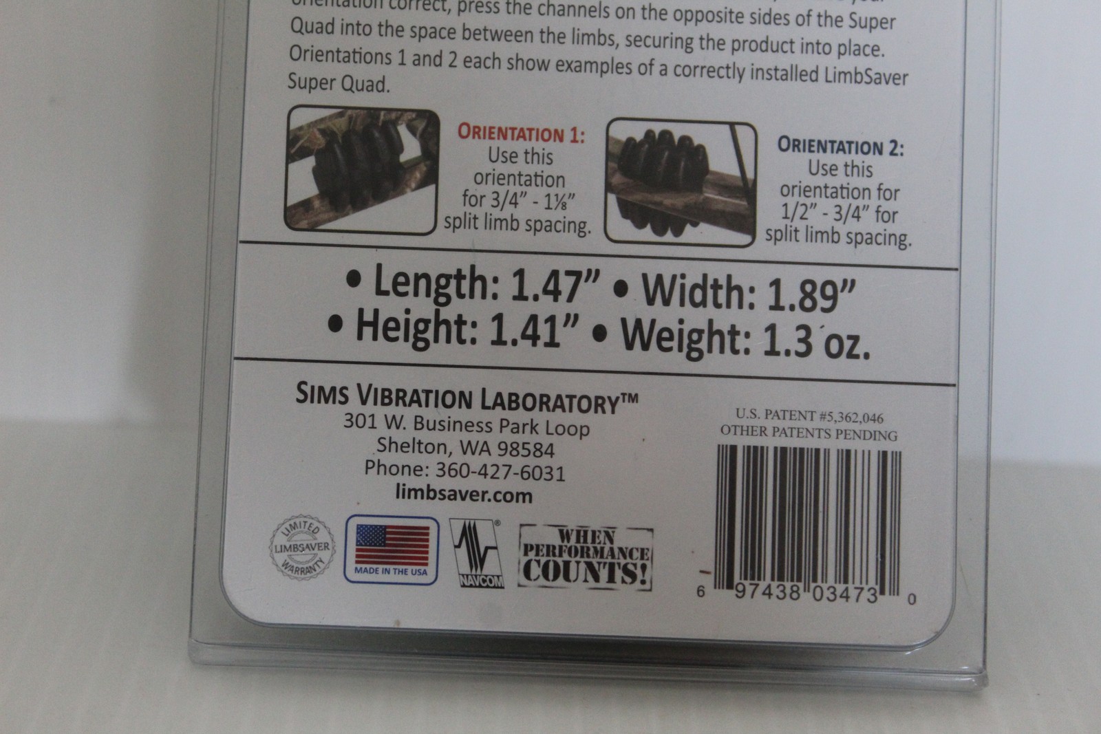 Limbsaver Super Quad Split Limb Bow Dampeners Vibration Noise Reduction Archery