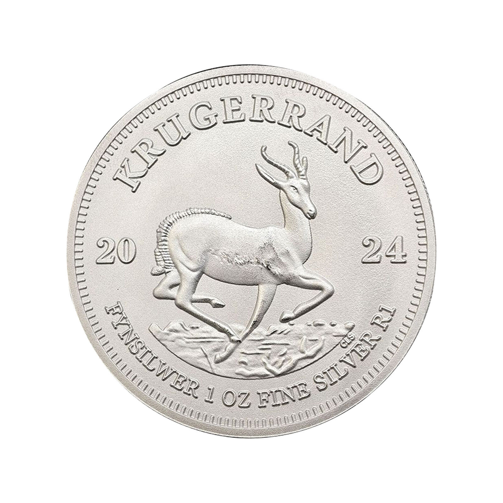 🦌2024 Newest South Africa Silver Krugerrand Coin 1 oz.999 Silver in a Capsule