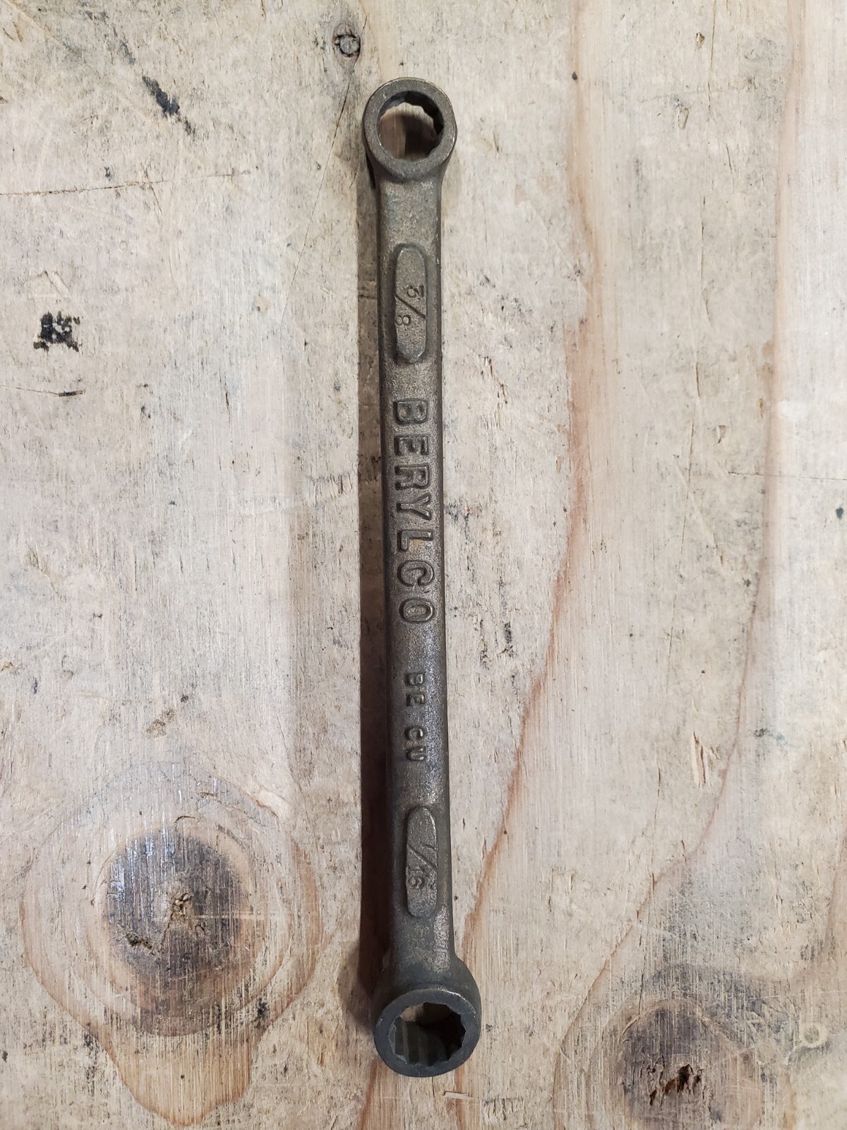 Berylco double sided box end 7/16”and 3/8” inch wrench W989 NONSPARKING