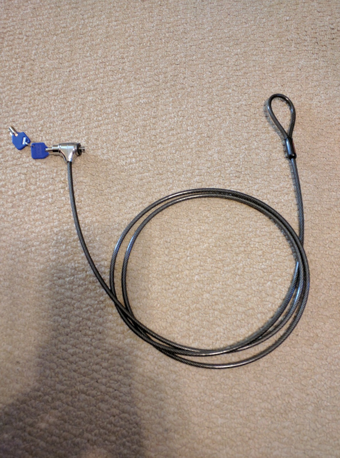 Used A02001 Codi Key Cable Lock for Laptops and Desktop PCs