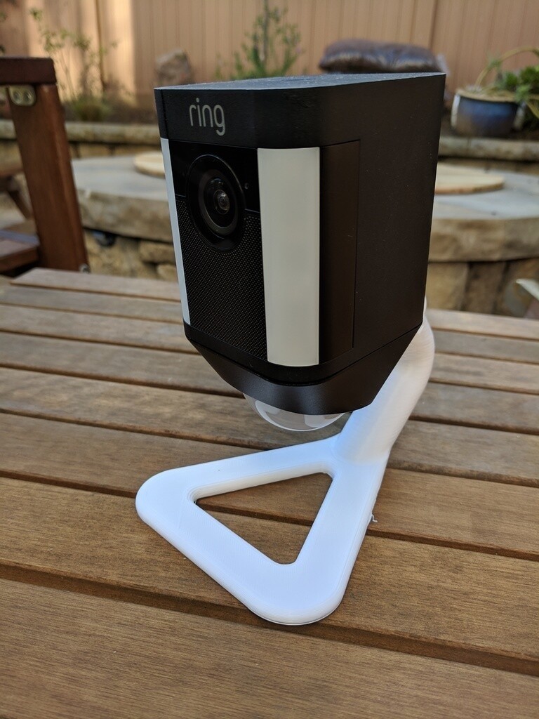 Portable Table Stand Mount for Ring Spotlight Cam Plus Wireless Battery