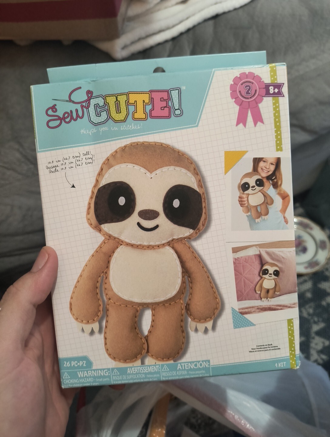 DIY Sew Cute Sloth Intermediate Felt Animal Kit School Craft Project
