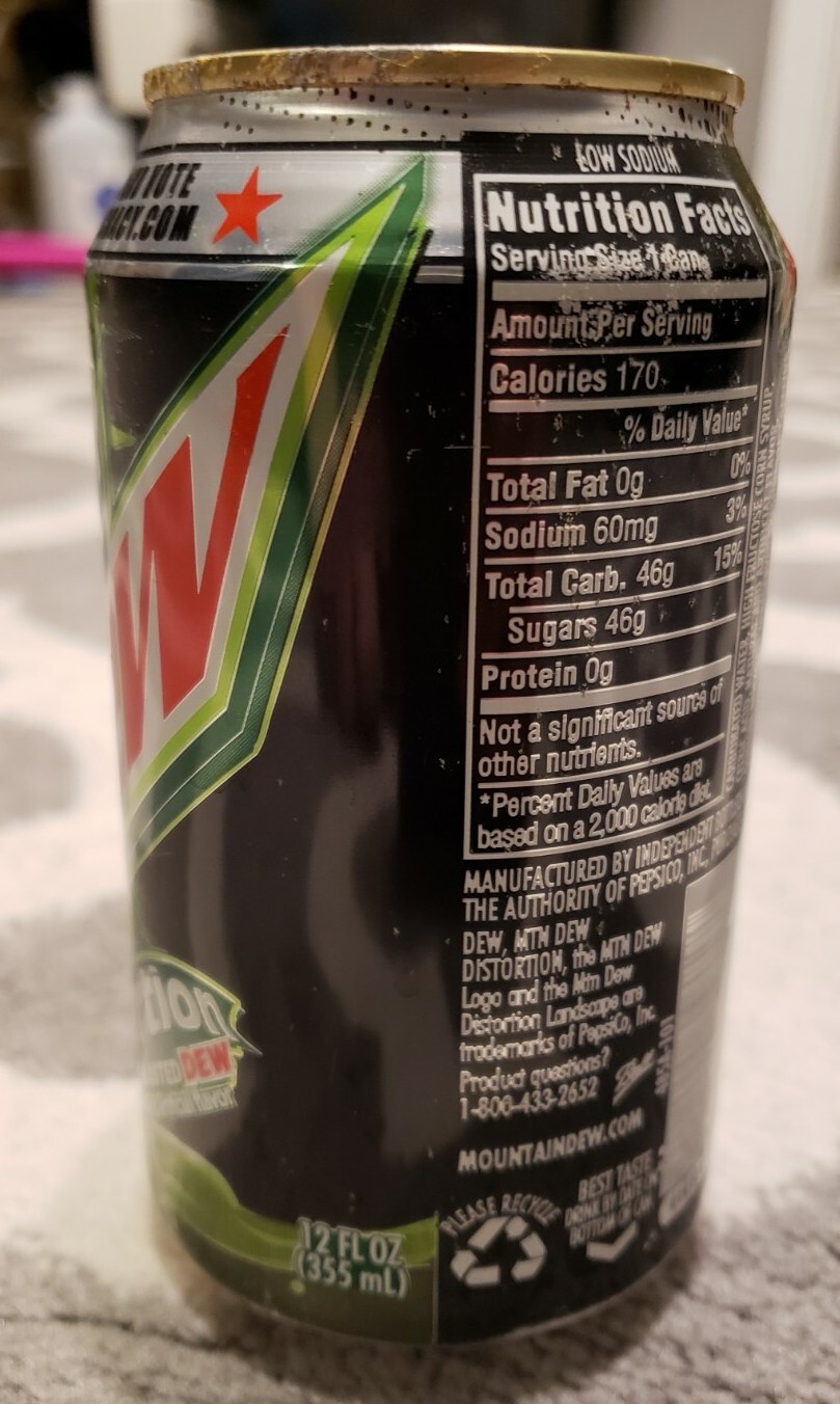 Mountain Dew 2010 Distortion Soda Dewmocracy Empty READ