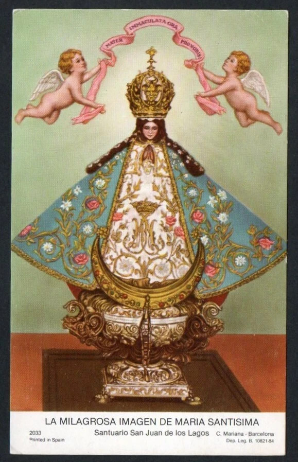 Holy card de la Virgin santino image pieuses estampa