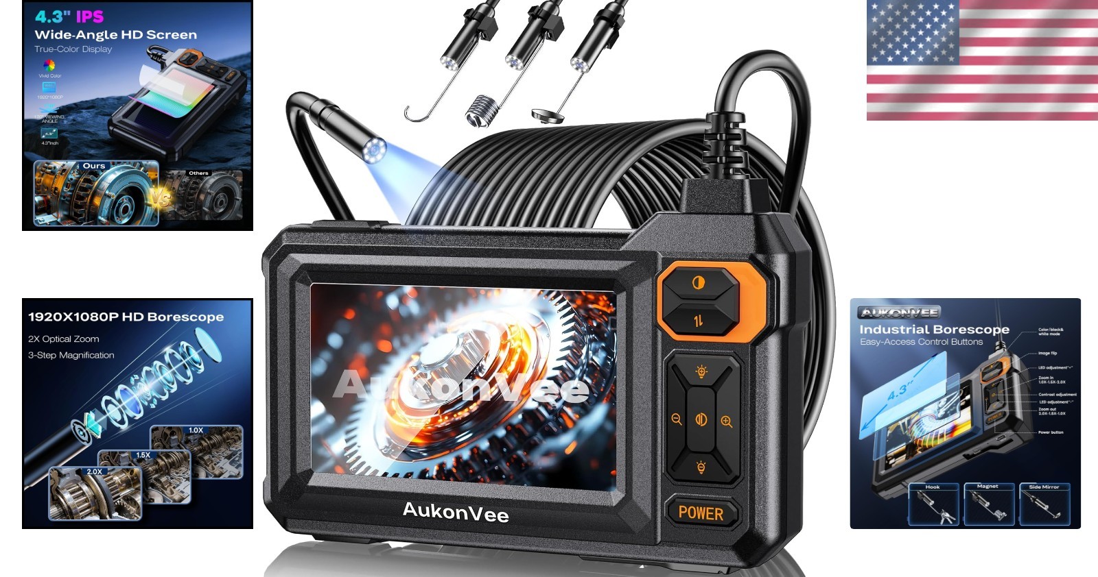 High-Resolution Inspection Camera for Mechanics
