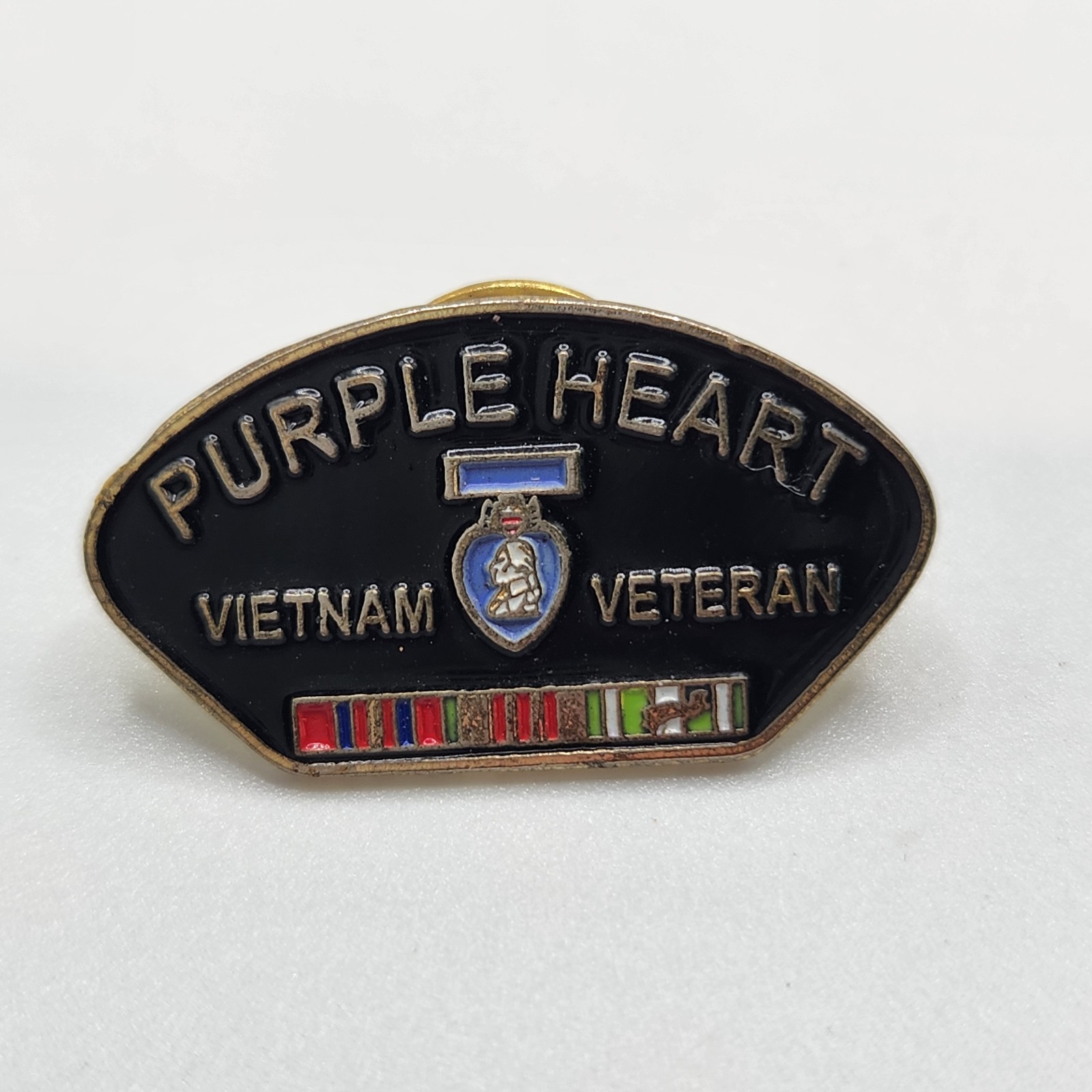 Vintage Purple Heart Vietnam Veteran Pin Lapel Pin Hat Pin Tie Tack